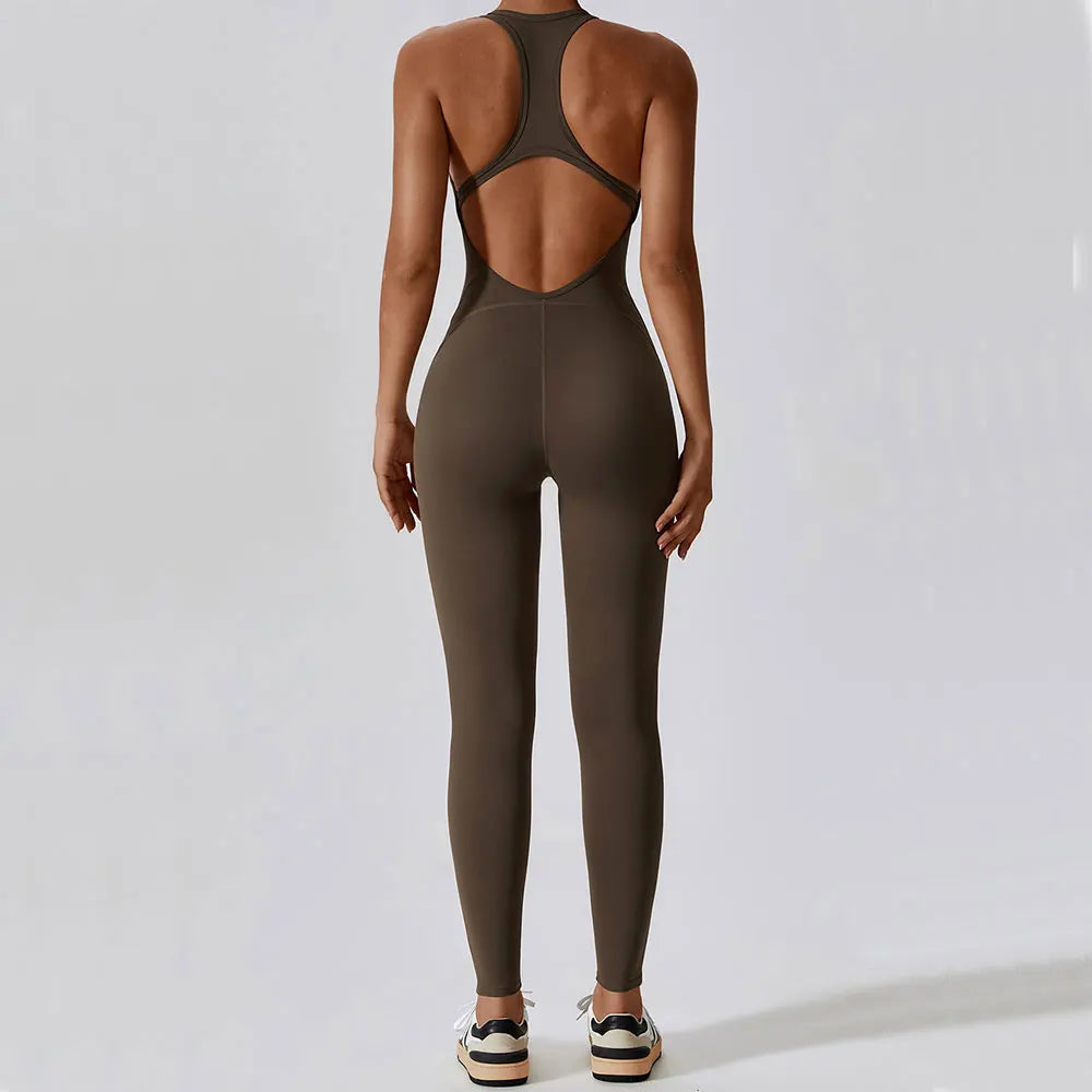 Push-Up Fitness Workout Jumpsuit