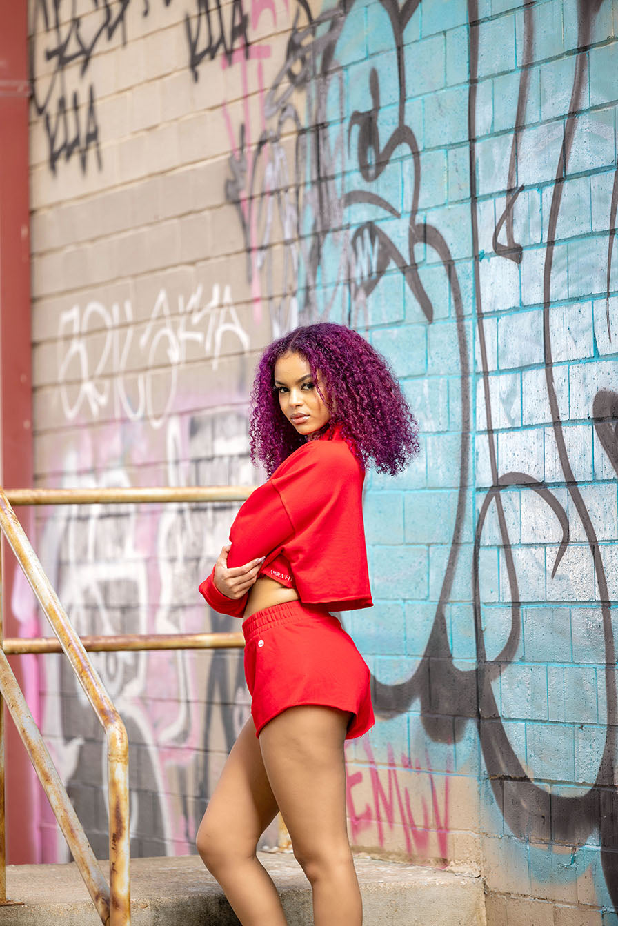 Cheeky Short Set - Red