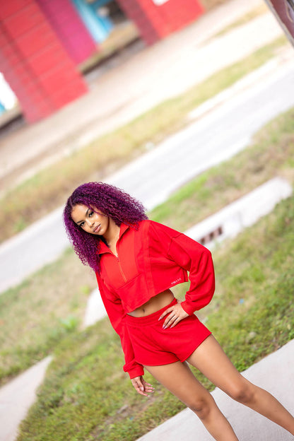 Cheeky Short Set - Red