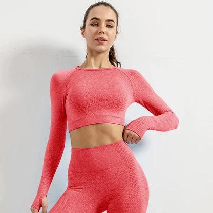 Long Sleeve Padded Activewear Top