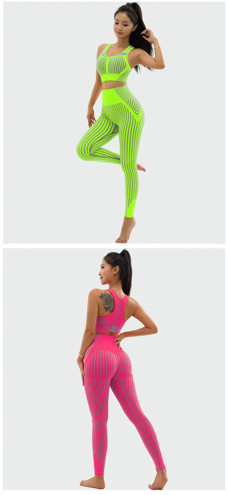 2-Piece Crop Top & High Waist Activewear