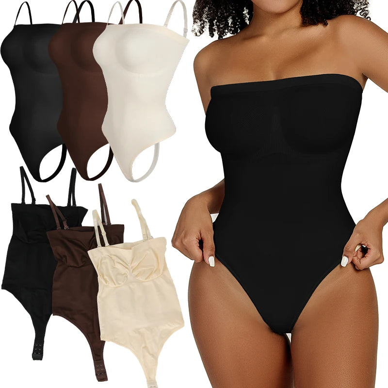 Off Shoulder Tummy Control Body Shaper