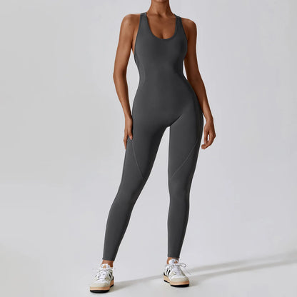 Push-Up Fitness Workout Jumpsuit