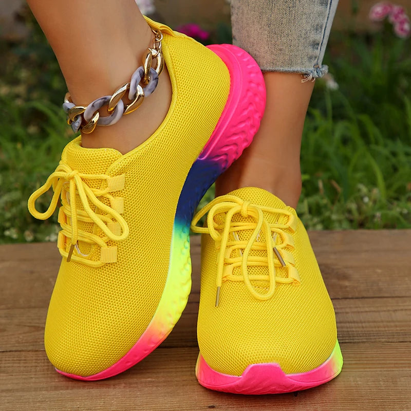 Non-Slip Lace Up Tennis Shoes