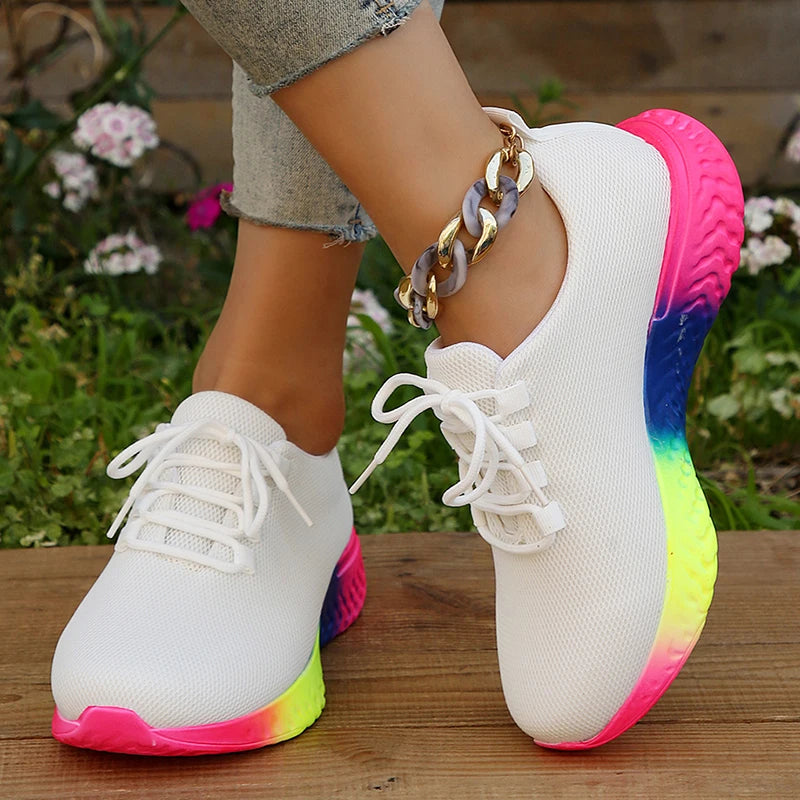 Non-Slip Lace Up Tennis Shoes