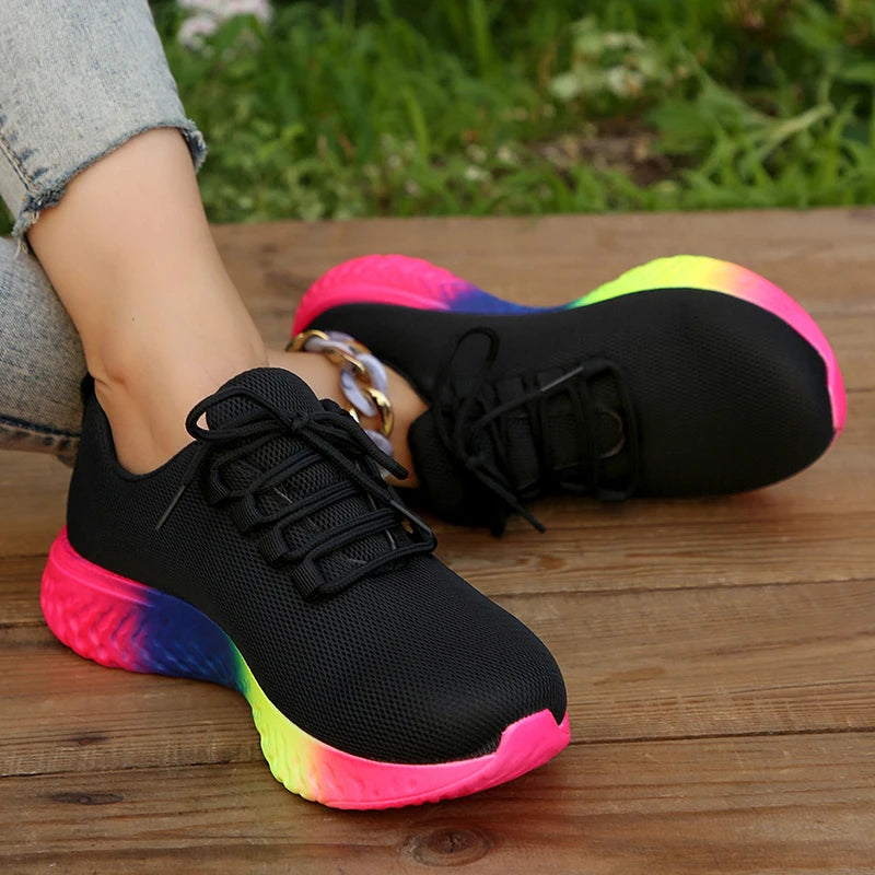 Non-Slip Lace Up Tennis Shoes