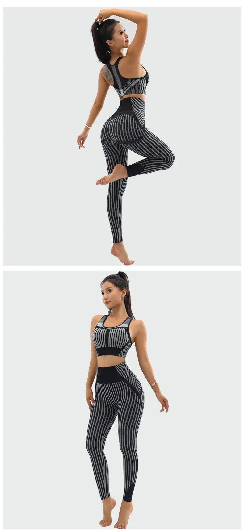 2-Piece Crop Top & High Waist Activewear