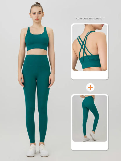 Push-Up Sports Bra & Leggings Suit