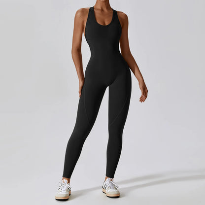 Push-Up Fitness Workout Jumpsuit