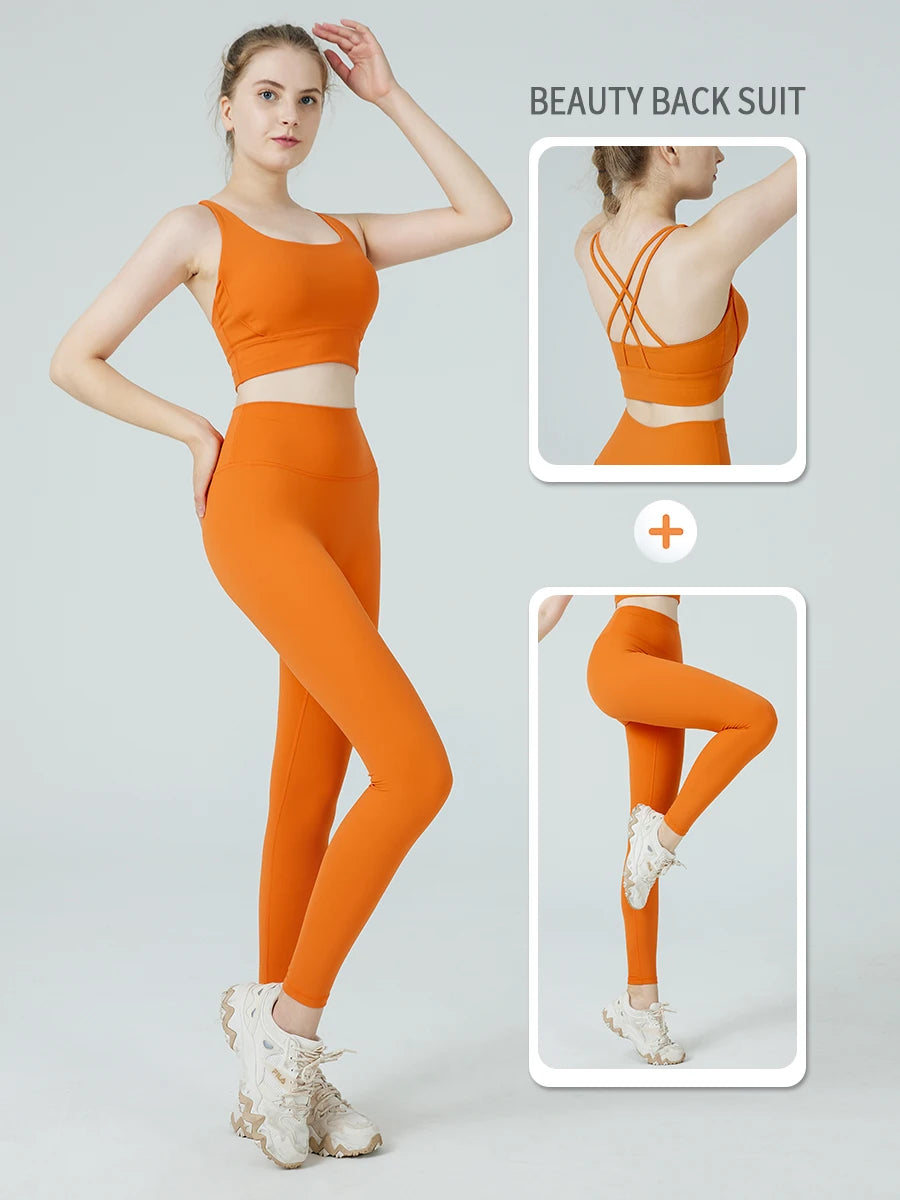 Push-Up Sports Bra & Leggings Suit