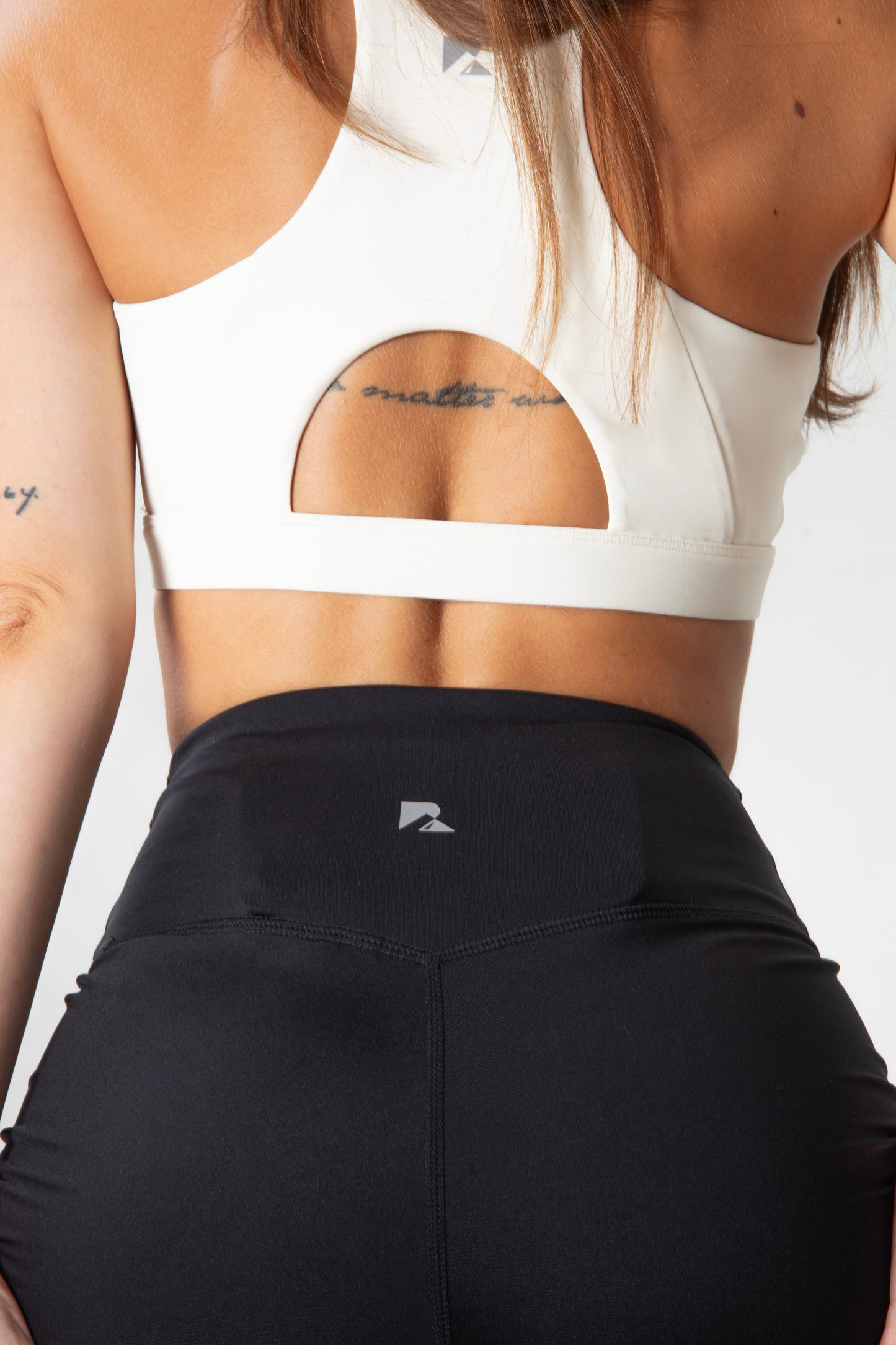 Women's Sculpting Workout Shorts 5 Inch - Black | Criss-Cross Waistband with Pocket