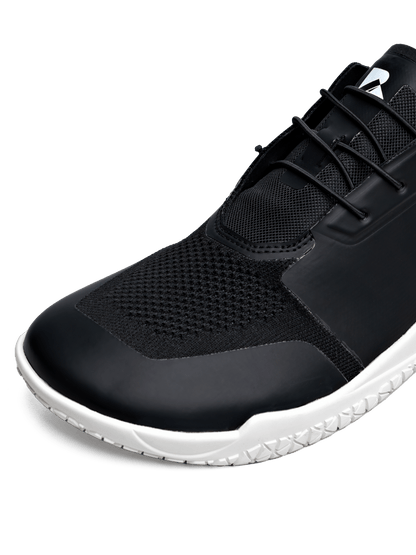 Barefoot Training Shoes Zero Drop - Black | Wide Toe Box Minimalist Trainer