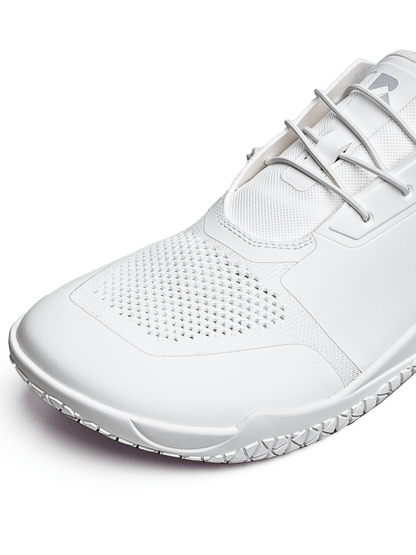 Barefoot Training Shoes Zero Drop - White | Wide Toe Box Minimalist Trainer