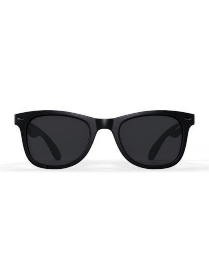 Blackout Square Running Sunglasses - Polarized UV400 for Men & Women