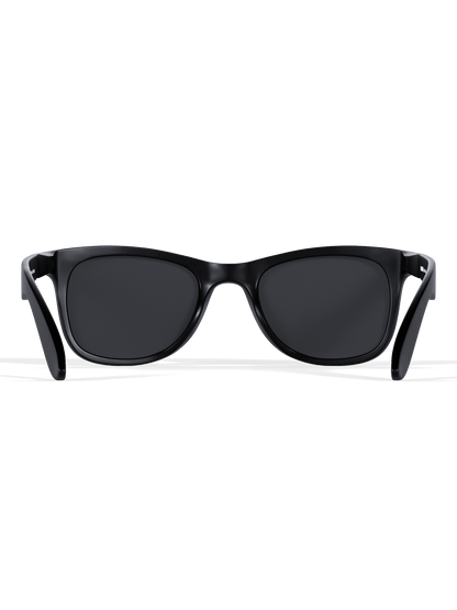 Blackout Square Running Sunglasses - Polarized UV400 for Men & Women